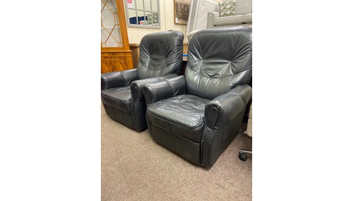 Black Leather Recliners